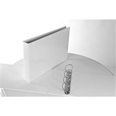 Bantex Insert Binder Landscape A3 4D Ring 38mm White Sold as Each 6 in a Box