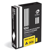 Olympic Manilla Folder Foolscap Yellow 100 Box