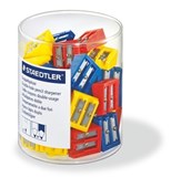 Staedtler Plastic Double Hole Sharpener Assorted 50 Tub