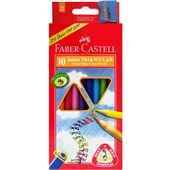 Faber Castell Coloured Pencil Junior Tri Grip 10 Pack