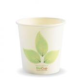 BioPak Wall Cup Single Leaf Design 4oz 2000 Carton