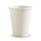 BioPak Wall Cup Single 8oz White 50 Pack Sold as Each 20 in a Carton