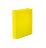 Marbig Insert Binder A4 2D Ring 25mm Yellow Sold as Each 20 in a Box