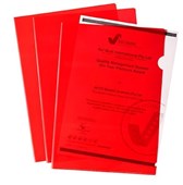 Marbig Ultra Letter Files A4 Red Pk10
