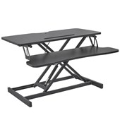 Standing Desk Converter TwoTier Stand up Desk Riser 800 mm Large Sit to Stand Desk Converter140510 mm Adjustable Height for Monitor Keyboard  Accessories