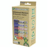 Pilot BegreeN Magnetic Whiteboard Marker Holder  5 x Bullet Tip V Board Master Whiteboard Markers