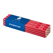 Staedtler Carpenter Pencil Red Lacquer 2H Pack of 12