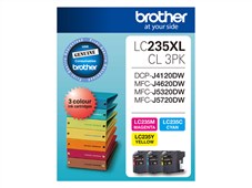 Brother LC235XL Ink Cartridge Tricolour Pack