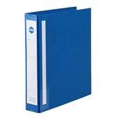 Marbig Deluxe Binder Large Capacity A4 4D Ring 38mm Blue Sold as Each 12 in a Box