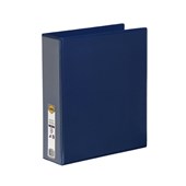 Marbig Clearview Insert Binder A4 2D Ring 50mm Blue Sold as Each 12 in a Box
