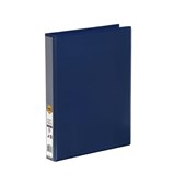 Marbig Clearview Insert Binder A4 3D Ring 25mm Blue Sold as Each 20 in a Box