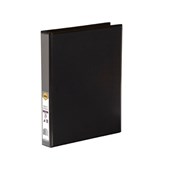 Marbig Clearview Insert Binder A4 4D Ring 25mm Black Sold as Each 20 in a Box