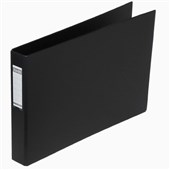 Bantex Binder Landscape A3 2D Ring 38mm Black Sold as Each 6 in a Box