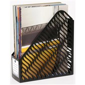 Marbig Magazine Rack Black 2 Pack