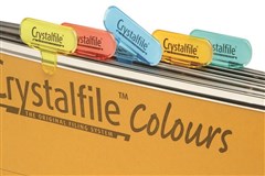 Crystalfile Tabs Rainbow 11365C Assorted 50 Box