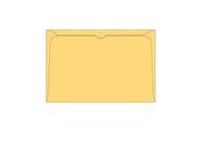 Medical Card Pockets Manilla 8X5 100 Pack