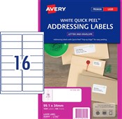 Avery L7162 Laser Labels 16UP A4 White 100 Box