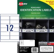 Avery L4776REV Labels Removable Heavy Duty White 20 Pack