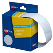 Avery Dispenser Dot Stickers 24mm Diameter White 500 Pack Sold as Each 5 in a Box