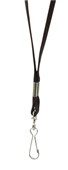 Rexel Lanyard Flat Style with Swivel Clip Black 10 Pack