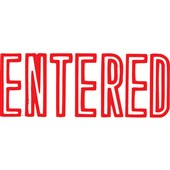 Xstamper Entered Red
