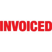 Xstamper Invoiced Red