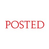 Shiny Stamp SEN1412 Pre Inked Posted Red