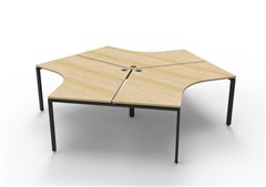 Infinity 120 Degree Workstation  Profile Leg