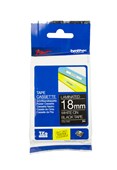Brother TZe345 Labelling Tape 18mm White on Black