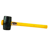 Thor 64MM Face Fiberglass Handle 675G Black Rubber Mallet