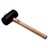 Thor 90MM Face Wood Handle 1200G Black Rubber Mallet