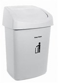 Sabco Swing Top Kitchen Rubbish Bin White 25 Litres