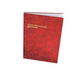 Collins 3880 Account Book Minute Paged Red
