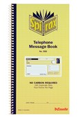 Spirax 550 Telephone Message Book Sold as Each 10 in a Pack