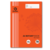 Olympic Botany Book A4 48 Page Stapled Ruled 8mm Sold as Each 20 in a Pack