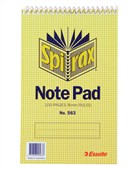 Spirax 563 Reporters Note Book To Open 100 Pages Sold as Each 10 in a Pack