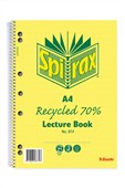 Spirax 814 Lecture Book A4 Sold as Each 5 in a Pack