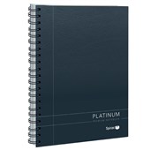 Spirax 401 Notebook Platinum Executive 200 Pages A5 Black Sold as Each 5 in a Pack