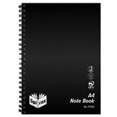 Spirax P595A Notebook 240 Pages A4 Black Sold as Each 5 in a Pack