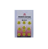Vista Magnetic Buttons 20mm Yellow 10 Pack