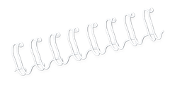 Fellowes Binding Coil 34 Loop Wire 12mm White 100 box