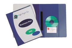 Marbig Premier Flat File A4 Clear Front Blue Sold as Each 10 in a Pack