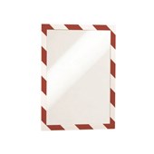 Durable 4944132 Sign Holder A4 Red White 2 Pack