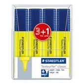 Staedtler 364 Textsurfer Refillable Highlighter Yellow 4 Pack
