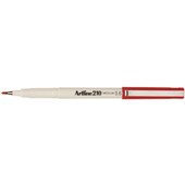 Artline 210 Fineliner Felt Tip Pen Red Sold as Each 12 in a Box