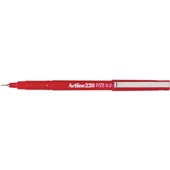 Artline 220 SuperFine Felt Tip Pen Red Sold as Each 12 in a Box