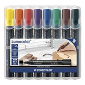 Staedtler 350 Lumocolor Permanent Marker Assorted 8 Wallet