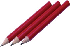Columbia Cadet Half Length Pencil Round Hb Red Sold as Each 12 in a Box