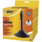 Bic Pen 4 Colour Retractable Ballpoint with Chain  Holder Medium