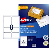 Avery L7165 Internet Shipping White 10 Pack